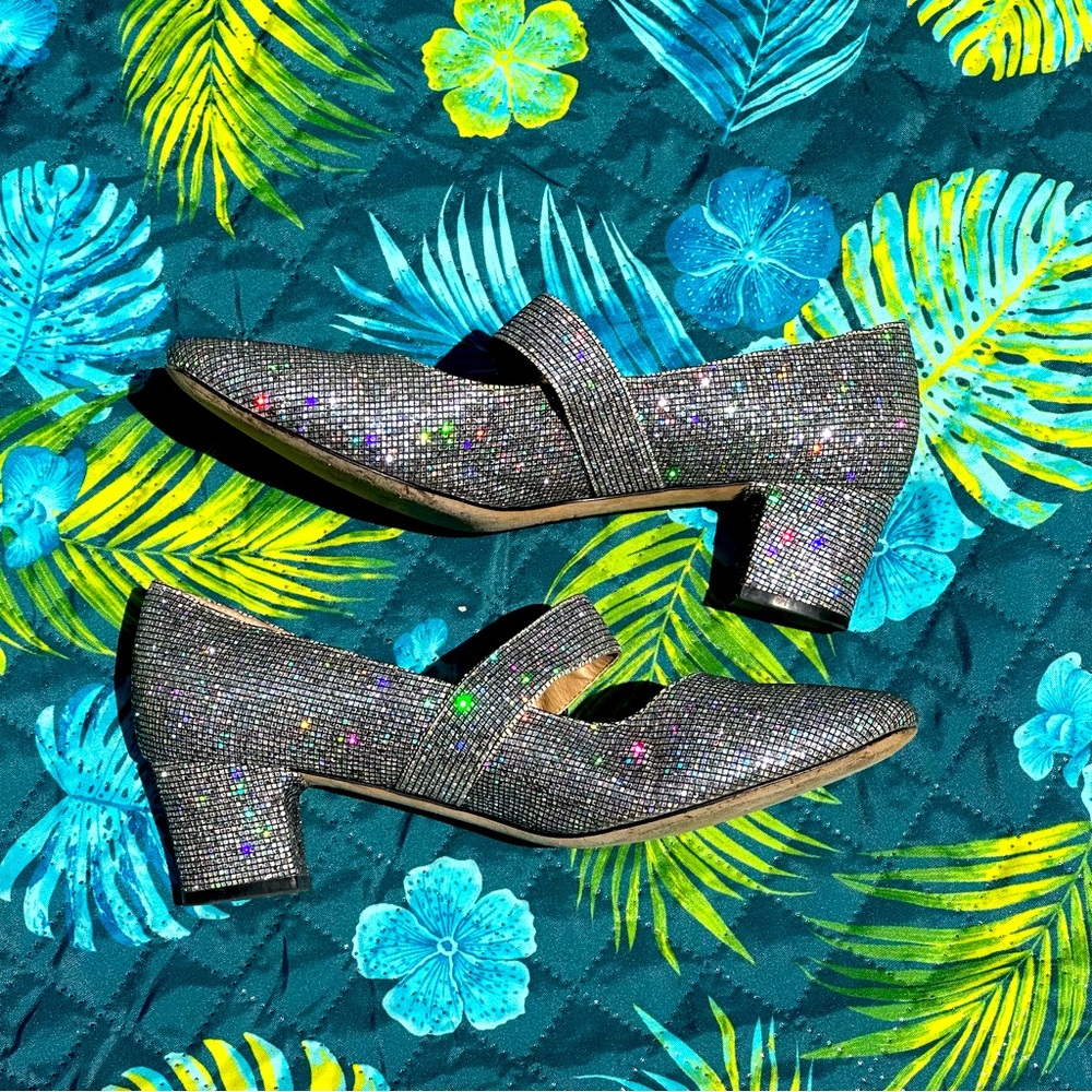 Sparkly Vaneli Women’s Party Mary Jane heel sz 8.5
